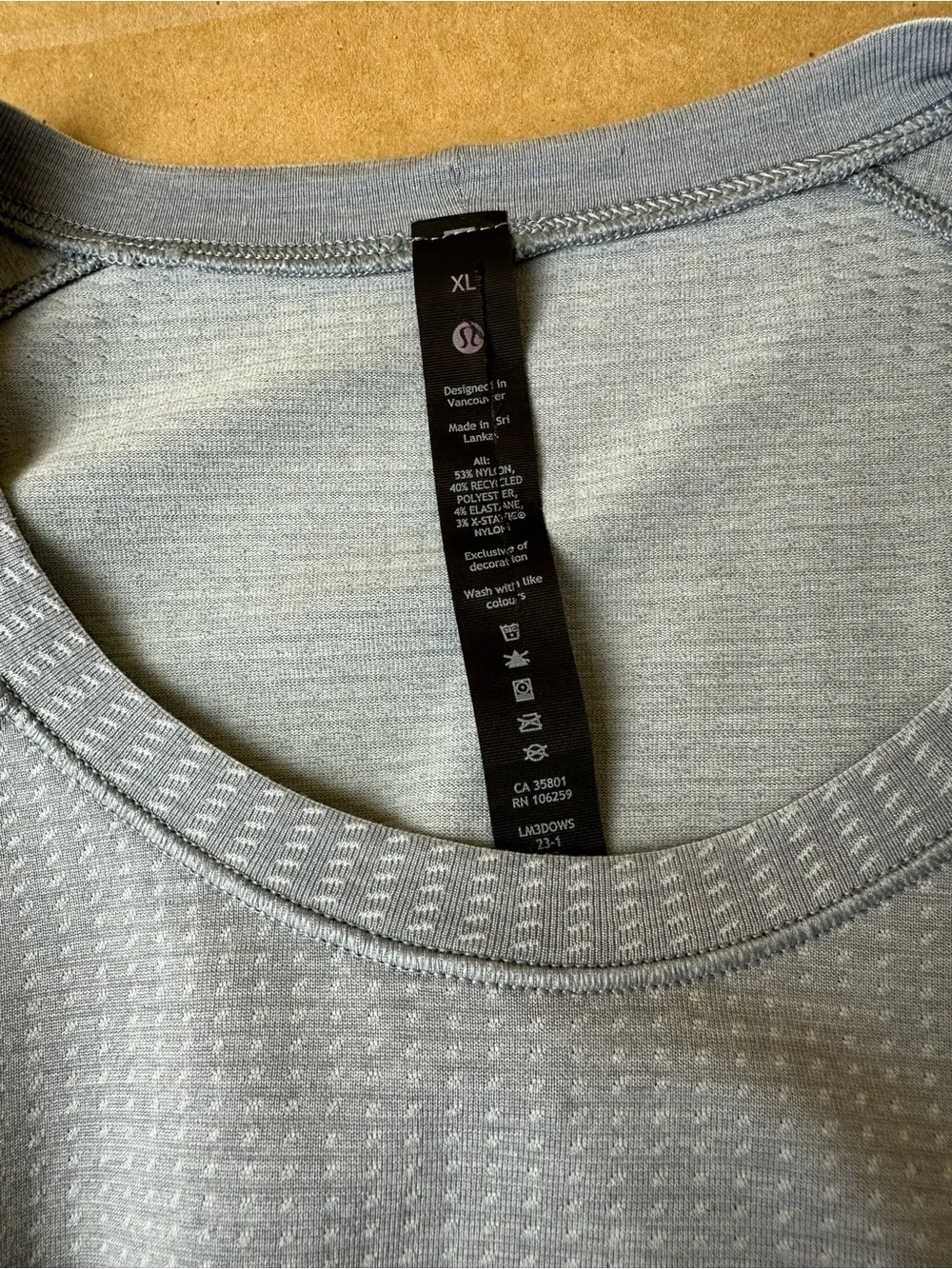 lululemon athletica Men's “Start Where You Are” Light Blue Performance Tee